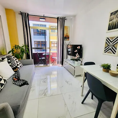 New 2 Bedrooms Gold Flat At Canteras With Balcony And Free Parking Daire