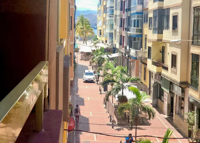 New 2 Bedrooms Gold Flat At Canteras With Balcony And Free Parking Apartamento