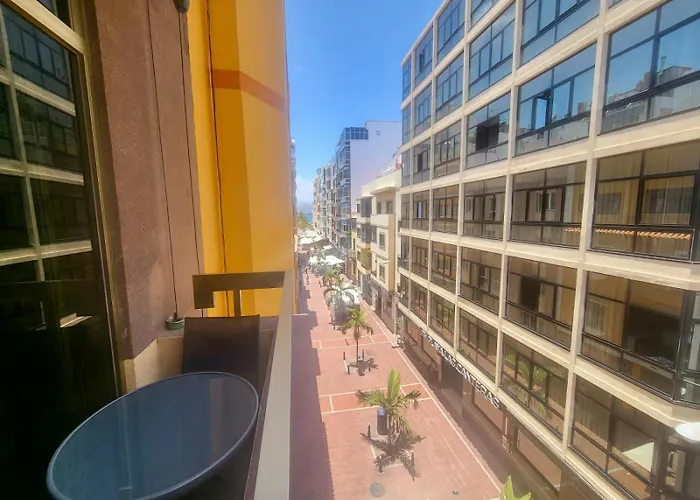 Apartament New 2 Bedrooms Gold Flat At Canteras With Balcony And Free Parking